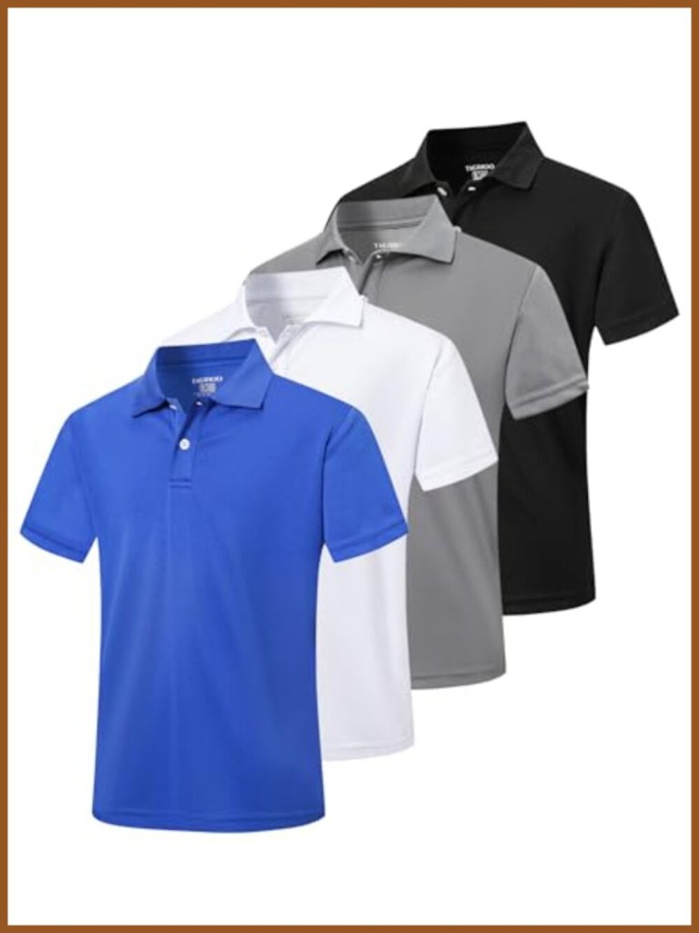 Kids Mesh Athletic Polo Quick Dry Shirt Boys Girls Activewear